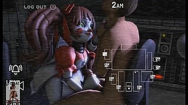 Fun Night At Freddy's [ FNAF Parody Hentai Game PornPlay ] Ep.3 muscular security guard pegged by a spooky monster animatronic