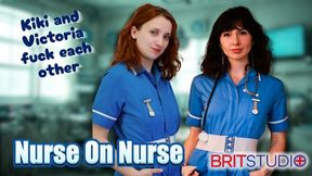 Lesbian Nurse Roleplay with Kiki Helix & Victoria Greene