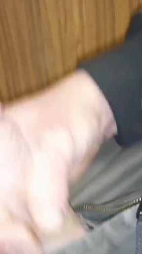 Stunning moment from "Bored at work, handjob right at the machine where I will cum - SoloXman"