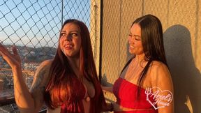 ARIEL LOVES SUCKING KIARA'S TONGUE