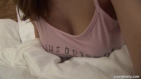 Teen girl Nicole blows and rides cock