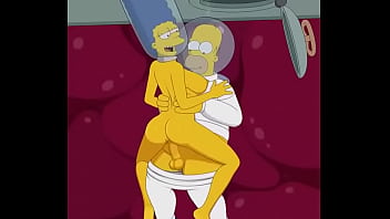 los simpson, homero se corre en marge en traje de ba&ntilde_o(suscribanse)