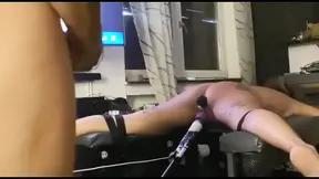 German teen slut gets her first anal fuck in homemade BDSM session