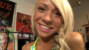 erotique entertainment - tiny naughty blonde katerina kay gleefully shoves eric john s long dick into her mouth, gets fucked like she wants, and strokes his cum out with her pink toes on erotiquetv