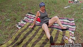 German Old Ugly Granny Next Door Fuck Stranger Outdoor