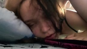 Stepfather fucked stepdaughter while she was talking with mother on the phone