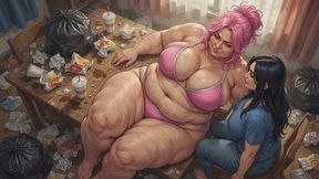 BBW SSBBW Stories #3: Fast Food Runs and Belly Drops