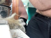 sunbathing and relaxing