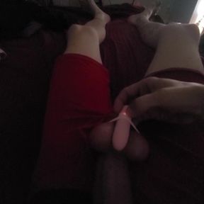 Vibrator on My Cock Makes Me Cum Hard