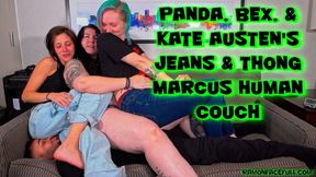 Panda, Bex, and Kate Austen's Jeans and Thong Marcus Human Couch!