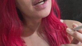 Morning cigarette smoke breath - some coughs and wheezing