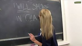 * VFA ACADEMY     ---  "- STARRING ZOE "-* BECAUSE OF SMOKIN  SHE   HAS TIME TO SHOW HER PANTIES TO YOU #C00344