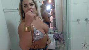 rebecca santos em bastidores do tigrao 7