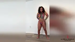 COUGAR Latina LaBella shows off her hot lingerie outfit