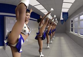 Cheerleader Experience (CGI Ray-Traced Clothed Routines)
