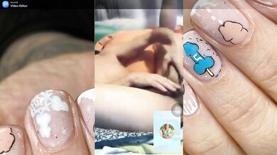 porc cum in footjob for my nails