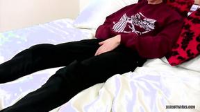 ”TeachTwinks: Aroused Jamie Sykes Strokes His Big Rock Hard Dick”