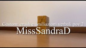 Custom crush e umiliazioni verbali POV2