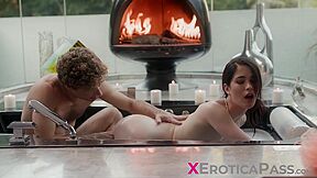Is Scorching Hot While Her Lover Pleases Her And Takes Her To The - Evelyn Claire