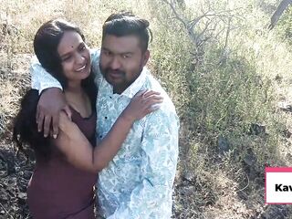Real close up cum in throat in jungle and ribald oral sex outdoor and giving a kiss hawt sex and doggy style screw in jungle