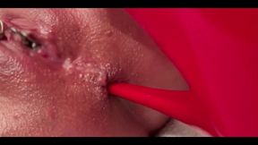 Anal Masturbate by High Heels and Juice Pussy After Orgasm
