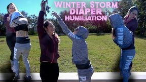 Winter Storm Diaper Humiliation 4k