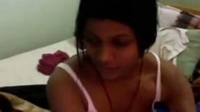 Beautiful Desi teen girlfriend in her bedroom filmed