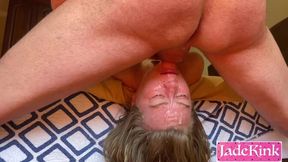 Cumslut Jade Kink sucks and gags on huge cock in POV pov