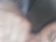 Hotwife Sunshyne sucks Texas's bwc outside abandoned house and takes facial!