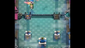 Gane una partida de clash royale xd