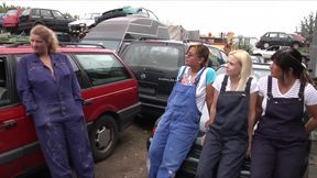 Great Orgy on cars at the German Jankyard