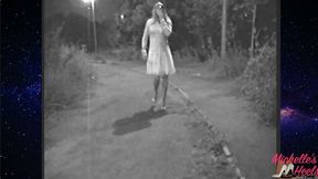 Vintage - Lace Dress, Stilettos & Smoking