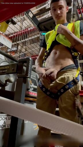 Homo Gang: teenie demonstrating off in the work place