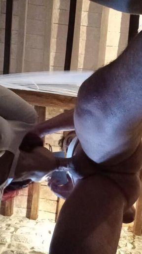 Amazing blowjob with glasses, pov view and huge load of cum on my mouth