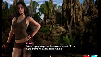 Treasure of Nadia [PornPlay Hentai game] Ep.40 Diana put back on her sexy Lara Croft treasure hunter outfit