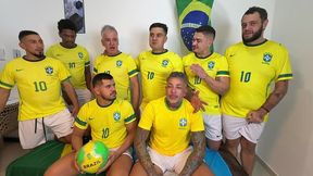 yuri gaucho - gangbang com jogadores dotados fodendo no vestiario da copa - surucopa