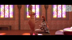 Queen Royally Rewards An Exotic Futa Dancer With Blowjob