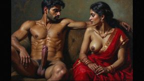 Threesome with indian aunties