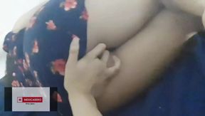 Friend's mother in floral mini dress lets me film her again tight homemade MILF