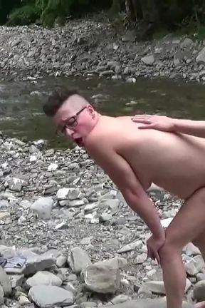 Great fuck on the river with Italian MILF