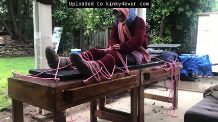 Wool Mohair Layers Of Sweaters On A Bondage Table  Kinky4Ever