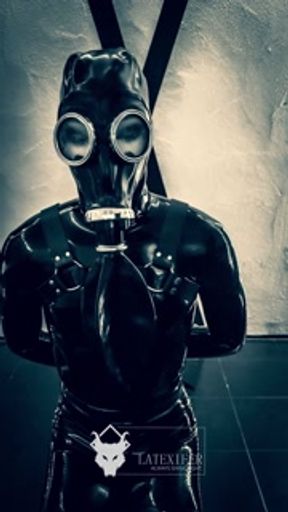 Latex Breath Play Gas Mask Training (Session 21)