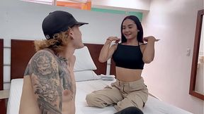 Delivery man takes advantage of the opportunity to fuck the skinny girl with small tits hard when no one is around � Allison Sweet & Nick Jowel
