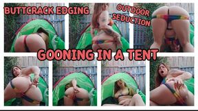 BUTTCRACK IN A TENT - GOONING - YOU'RE NOT ALLOWED TO CUM!