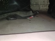 Banana Walkover Crush, flattened under my dirty size 11 boots 😁👣