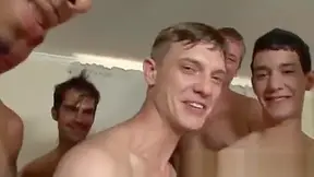 Gay Shower Sex At Work The Bukkake Target! - Kyle Marks