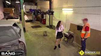 Alexa sucks and fucks her way to a ride home