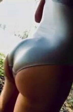 Ass Tease Outdoors