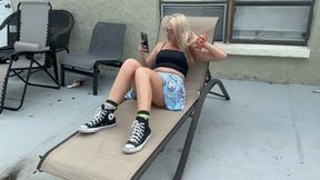 Natasha Outdoor and Twirl Upskirt