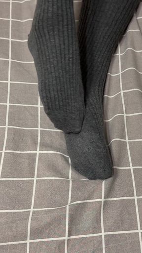 Trying on Collection of Socks, Choose Your Favorites